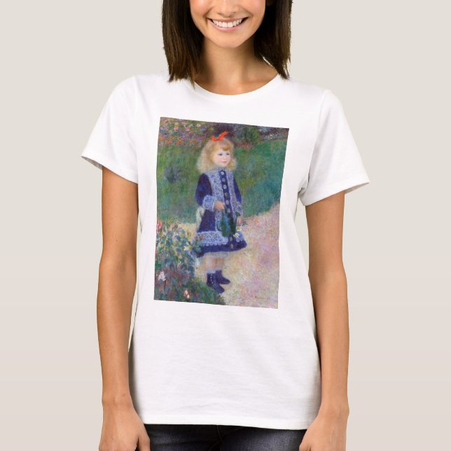 A Girl with a Watering Can, Renoir T-Shirt (Front)