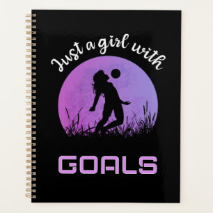A girl with goals beautiful soccer planner