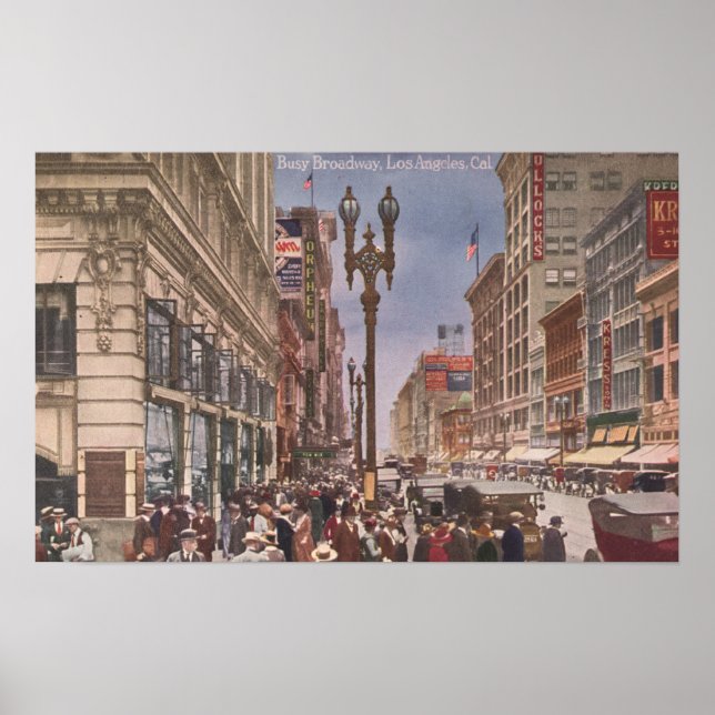 A Glance at Busy Broadway Poster (Front)