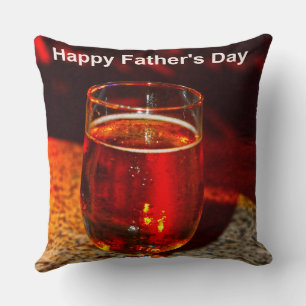 A glass of beer for Father’s Day Cushion