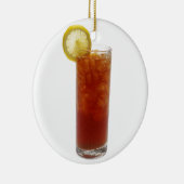 A Glass of Iced Tea Ceramic Tree Decoration (Right)
