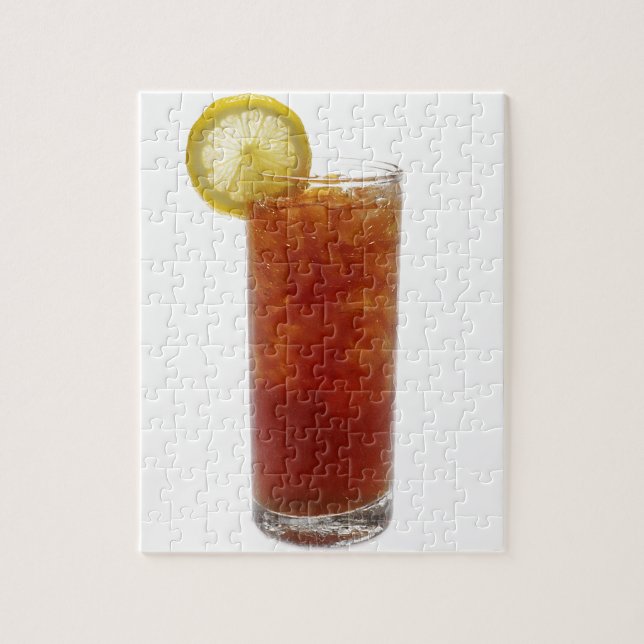 A Glass of Iced Tea Jigsaw Puzzle (Vertical)