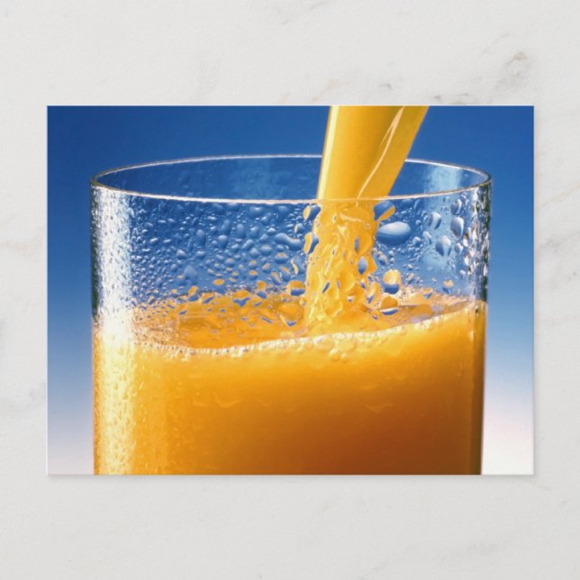 A Glass of Orange Juice Postcard (Front)