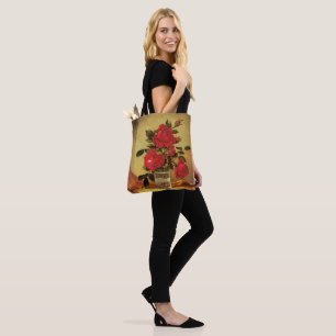 A Glass of Roses, fine art, Tote Bag