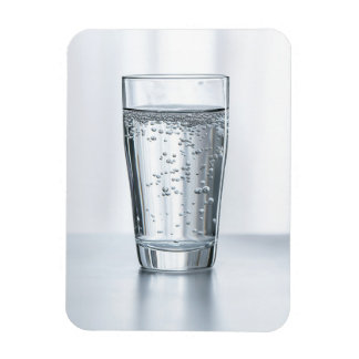 A glass of sparkling magnet