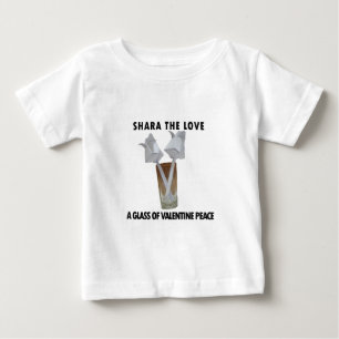 A glass of valentine peace. baby T-Shirt