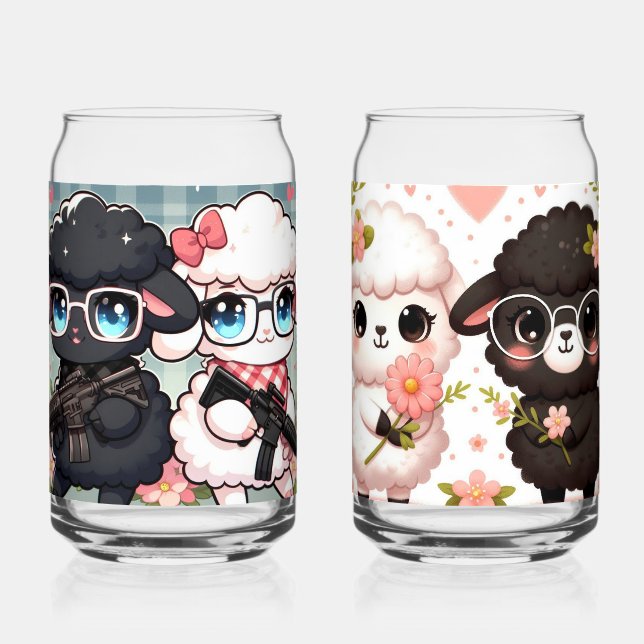 A glass with a delicious and pretty design (Front)
