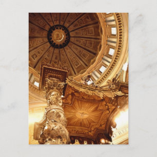 "A Glimpse at the Gate" St. Peter's Watercolor Postcard