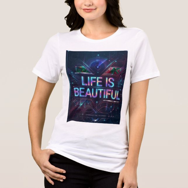 A Glitch in the Machine Tri-Blend Shirt (Front)