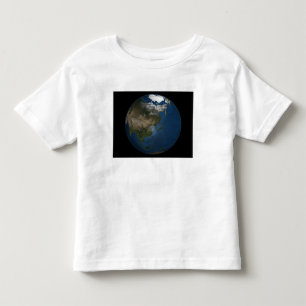 A global view over Asia with Arctic sea ice Toddler T-Shirt