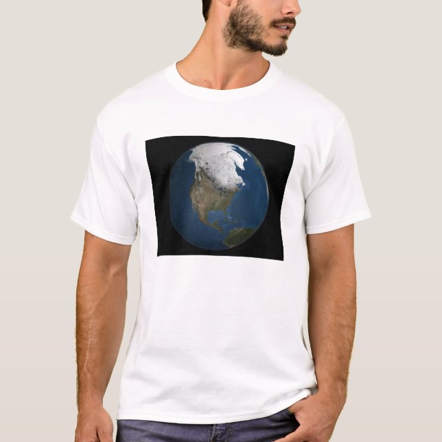 A global view over North America T-Shirt (Front)
