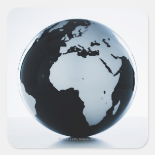 A globe square sticker