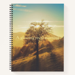 A Glowing Royal Morning Sunburst Nature Notebook