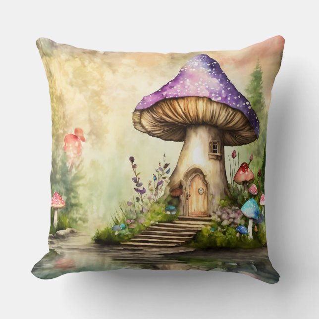 A Gnome's Dream Garden Cushion (Front)