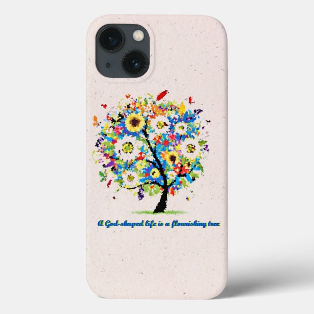 A God-Shaped Life is A Flourishing Tree Case-Mate iPhone Case (Back)