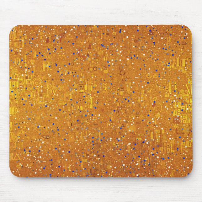 A Gold Klimt Inspired Mouse Pad (Front)
