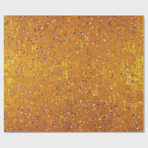 A Gold Klimt Inspired Wrapping Paper
