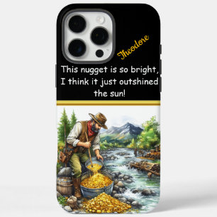 A gold miner treasures the river's bounty at dawn iPhone 16 pro max case