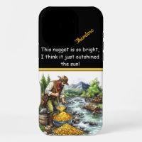 A gold miner treasures the river's bounty at dawn