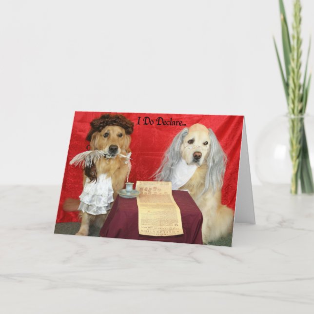 A Golden Birthday Declaration Card (Front)