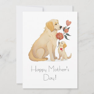 A Golden Gift of Love on Mother's Day Thank You Card