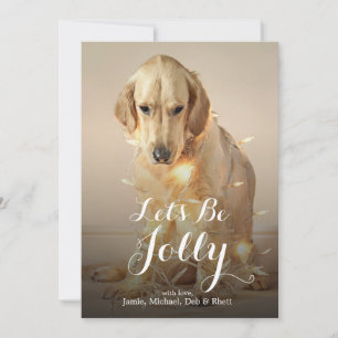 A Golden Retriever dog Holiday Card