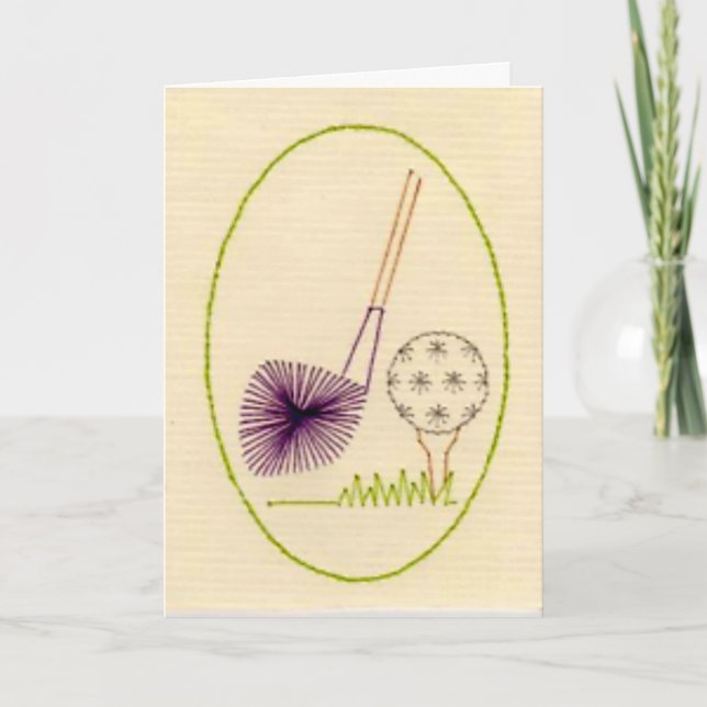 A Golfer's Birthday Card (Front)