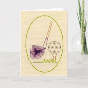 A Golfer's Birthday Card