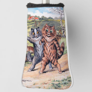 A Golfing Match, Louis Wain Golf Head Cover