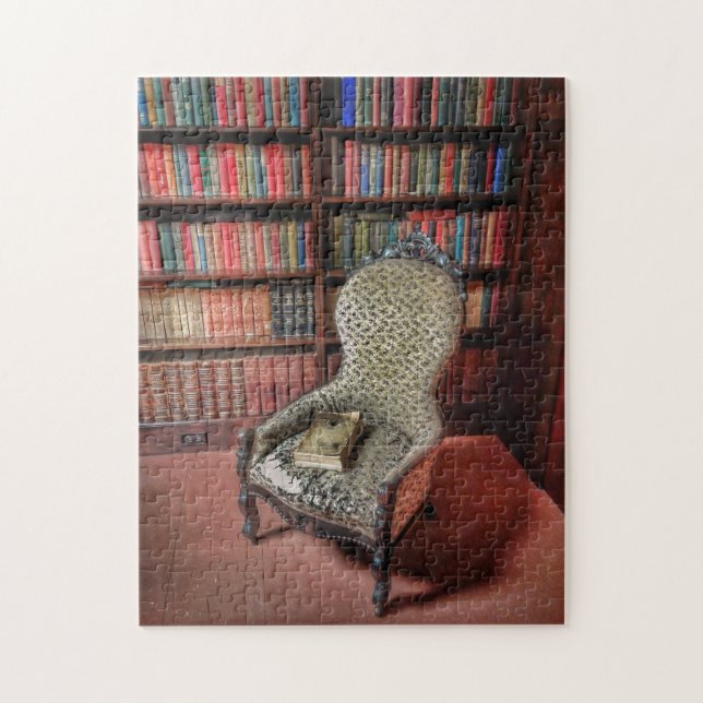 A good book and a comfy chair jigsaw puzzle (Vertical)
