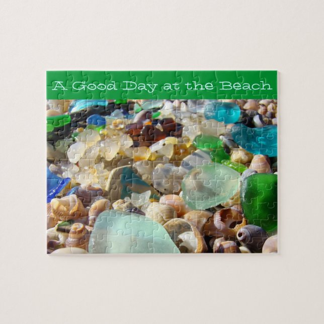 A Good Day at the Beach puzzles Seaglass Shells (Horizontal)