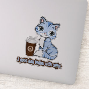 A Good Day Begins With Coffee   Cats And Coffee
