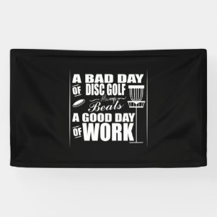 A Good Day Start With Disc Golf Banner