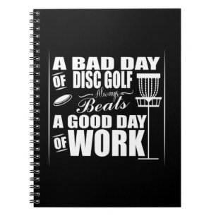 A Good Day Start With Disc Golf Notebook
