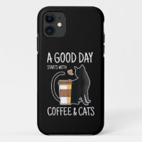 A Good Day Starts With Coffee And Cats Funny Cute