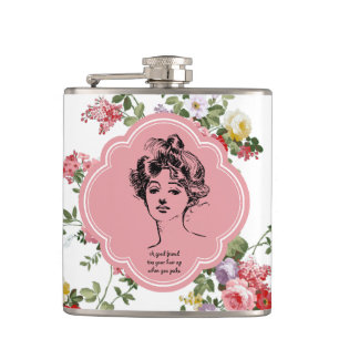 A good friend Funny Hip Flask