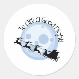 A Good Night Classic Round Sticker