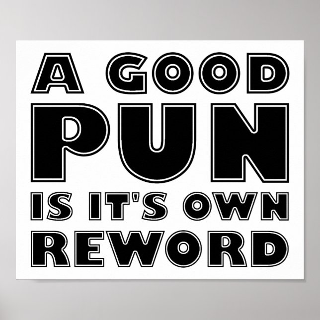A Good Pun Funny Poster (Front)