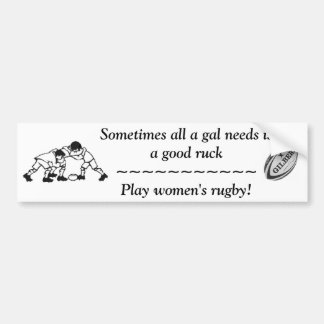 A Good Ruck- Women's Rugby Bumper Sticker
