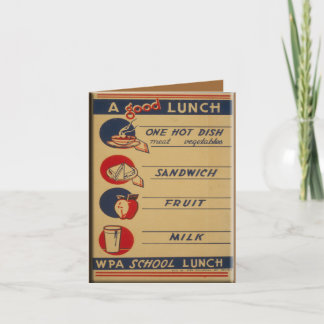 A Good School Lunch Card
