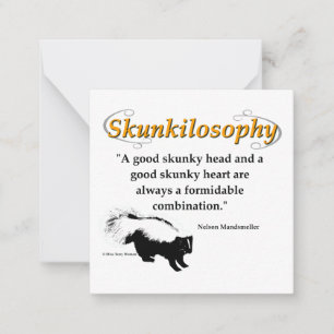 A good skunky head and a good skunky heart card