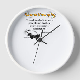 A good skunky head and a good skunky heart clock