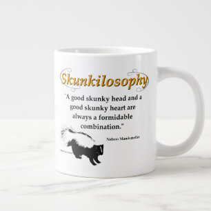 A good skunky head and a good skunky heart large coffee mug