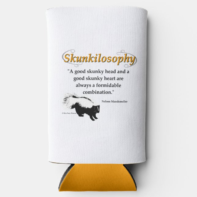 A good skunky head and a good skunky heart seltzer can cooler (Front)