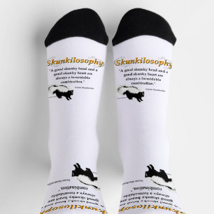 A good skunky head and a good skunky heart socks