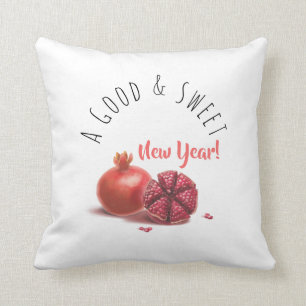 A Good & Sweet New Year! Holiday Pomegranates Cushion
