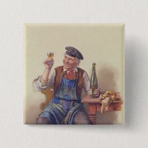 A Good Vintage 15 Cm Square Badge