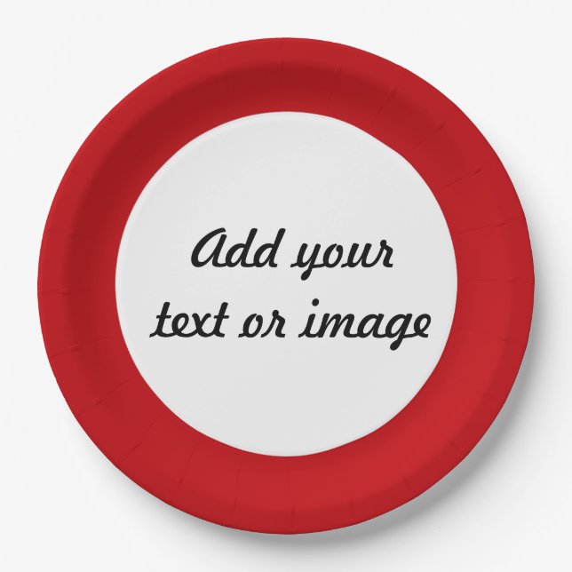 A good way to create a personal product. paper plate (Front)