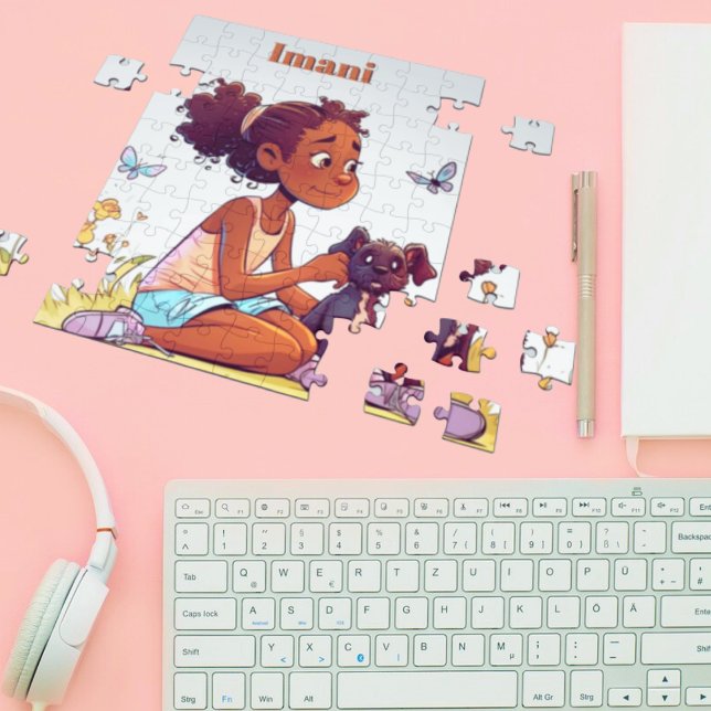 A Gorgeous Black Girl and Her Furry Puzzle (Creator Uploaded)