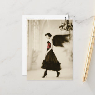A gothic angel postcard